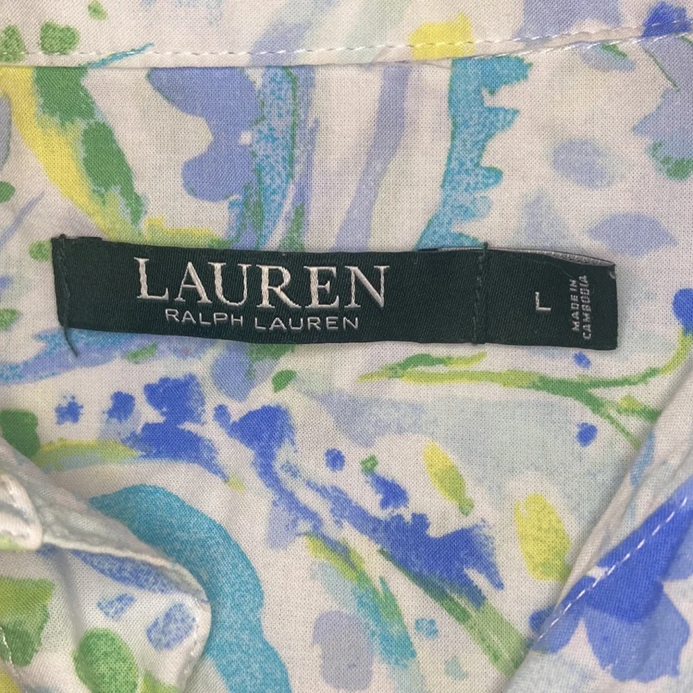 Ralph Lauren Lauren button down night shirt L - Picture 4 of 7